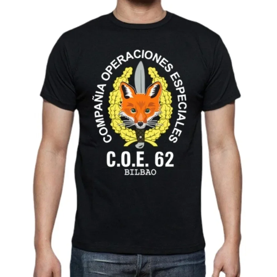 Spanish Foreign Legion Men t shirt Coe 62 Bilbao Compania Operaciones Especiales Shirts Size S-3XL