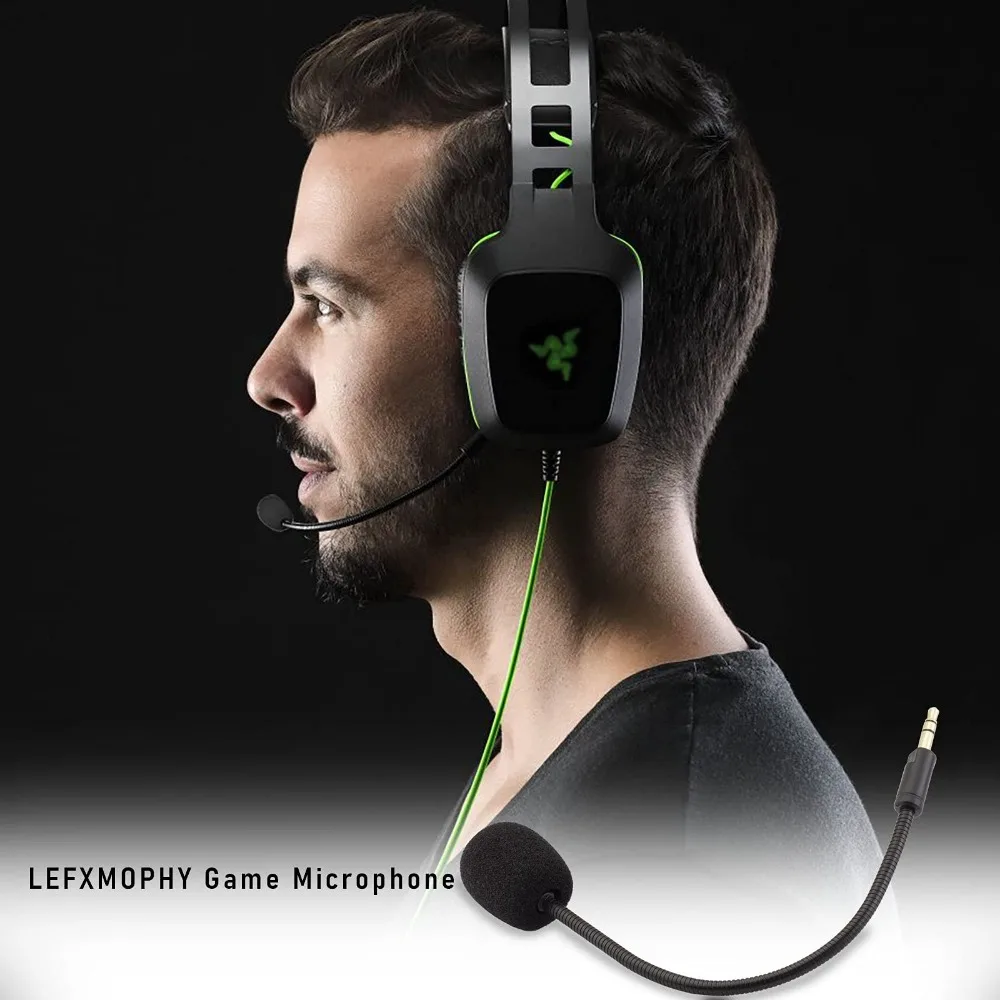 เปลี่ยน Aux 3.5มม.TRS ไมโครโฟน Booms สำหรับ Razer Electra V2 USB 7.1เสียงรอบทิศทางหูฟังหูฟัง