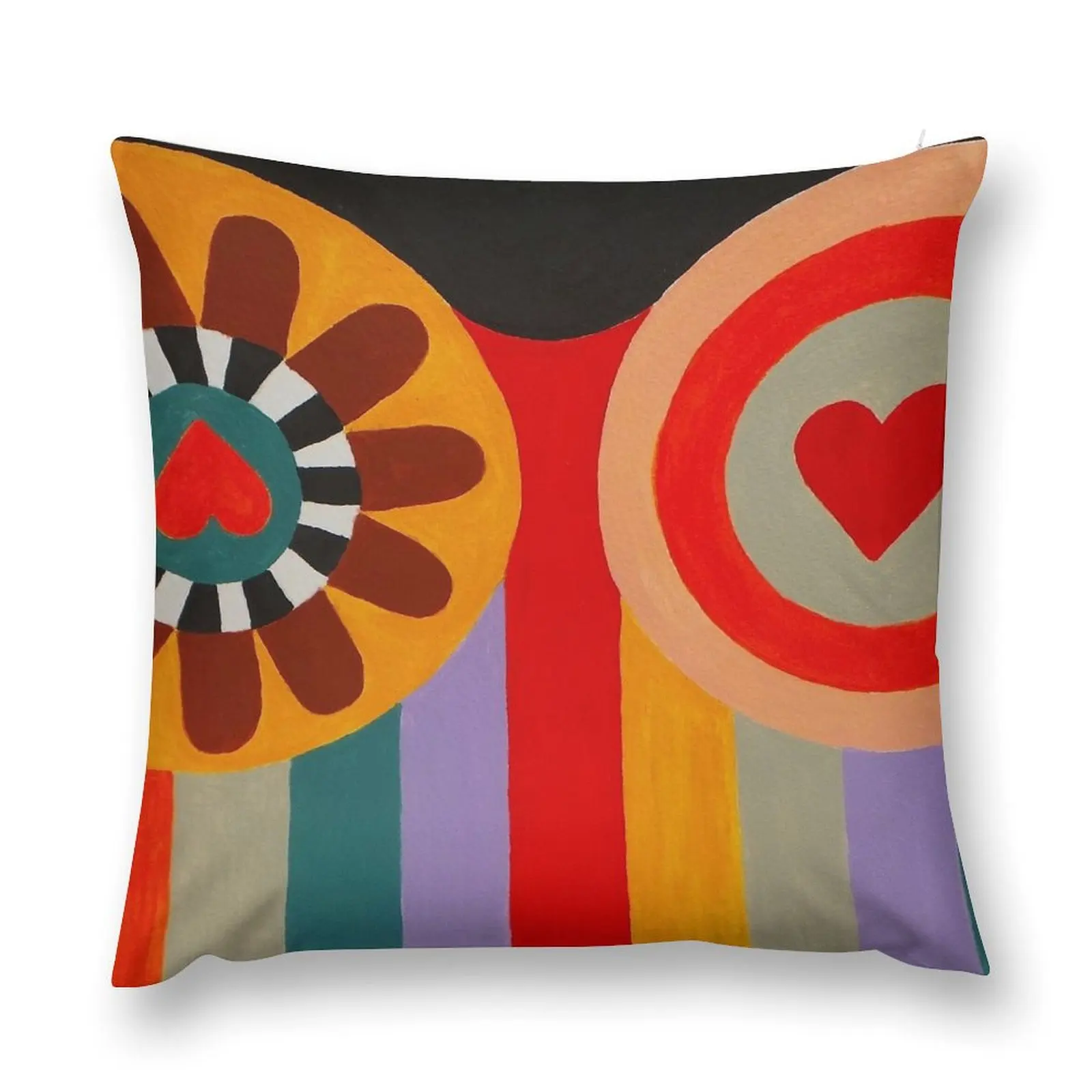 

Nana Painting in Homage to Niki de Saint Phalle Throw Pillow Ornamental Pillow Sofa Cover pillow