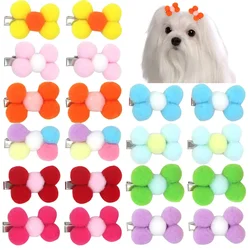 1/10pcs Pet Hair Accessories Pet Dog Hair Bows Clips Grooming Products Fashion Candy Colors Pet Dog Hair Bows Dogs Accessoires