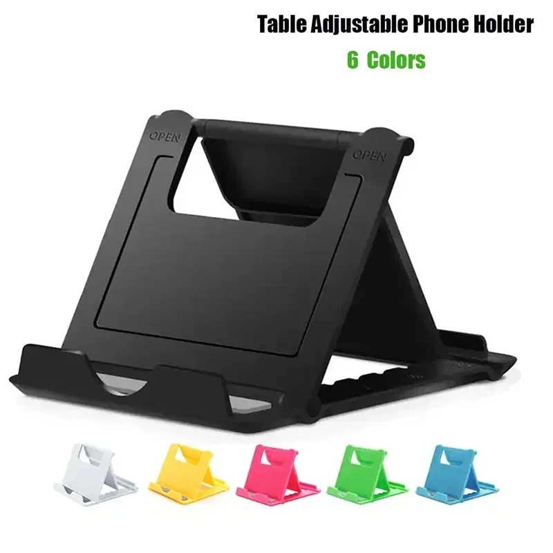 Foldable Mobile Phone Stand Universal Adjustable Phone Holder Bracket Desktop Stand For iPad iPhone Samsung Xiaomi Huawei Phone