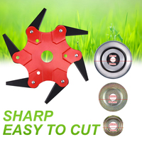 65MM Universal Manganese Steel Brush Easy Cutter Blade 6 Teeth Grass Durable Trimmer Head Lawn Repair Razors Weeding Garden Tool