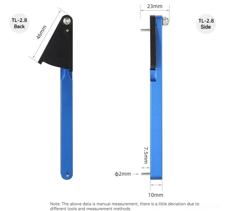 Fahrradketten-Verschleißanzeige, Fahrradketten-Prüfgerät, Dehnungsmesswerkzeug, Rennrad-Wartung, Fahrradketten-Prüfung – Detail 12