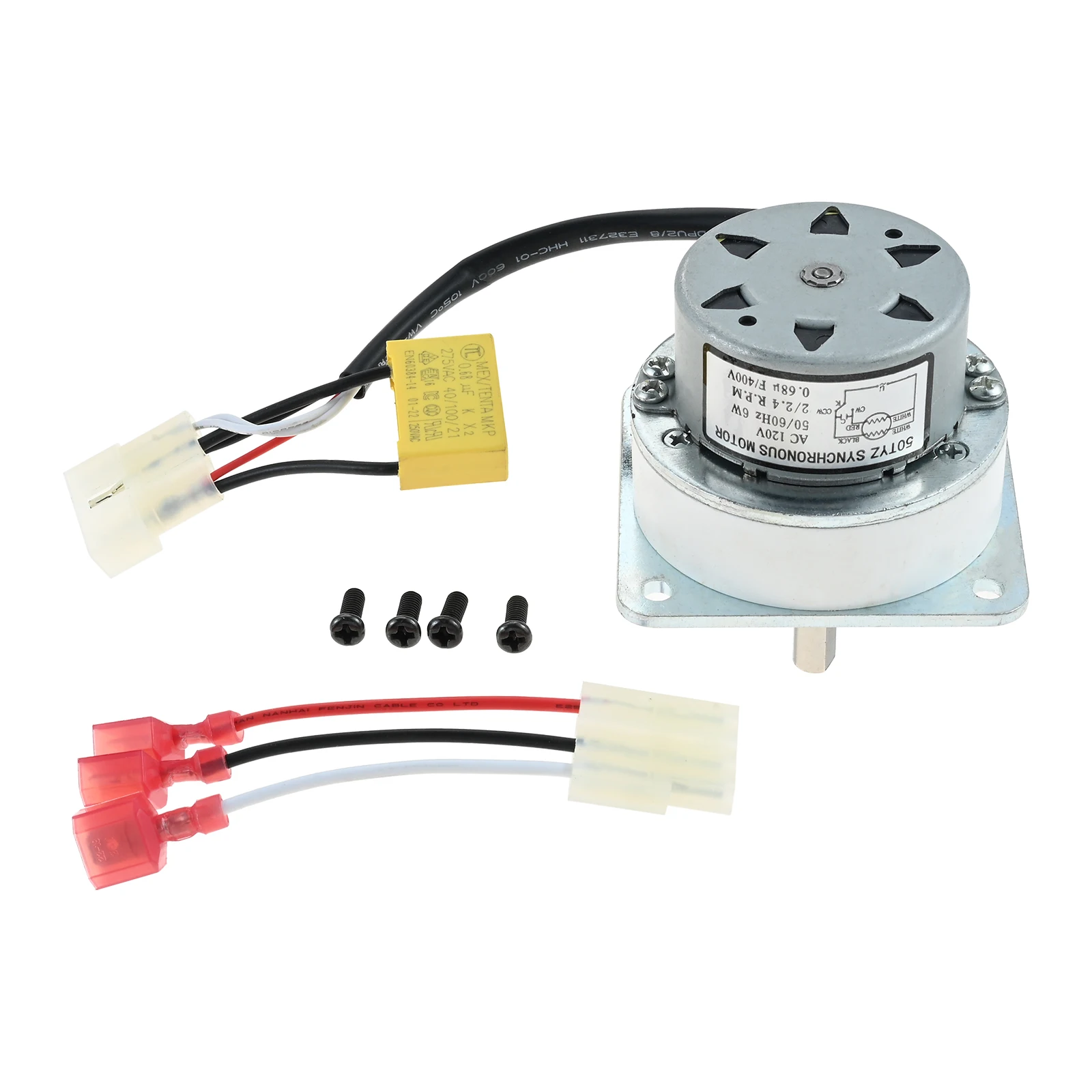 Pengganti Motor Umpan Auger untuk Kompor Pelet Quadra-Fire 812-4421 & 812-4420 2.4RPM 120V Cocok untuk Heatilator CAB50 PS35 PS50