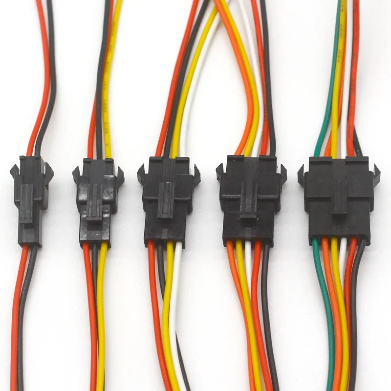 5 par-100 par 3pin 4pin 5pin 6pin JST LED złącza, złącze męskie i żeńskie dla 3528 5050 RGB RGBW RGBWW LED Strip light