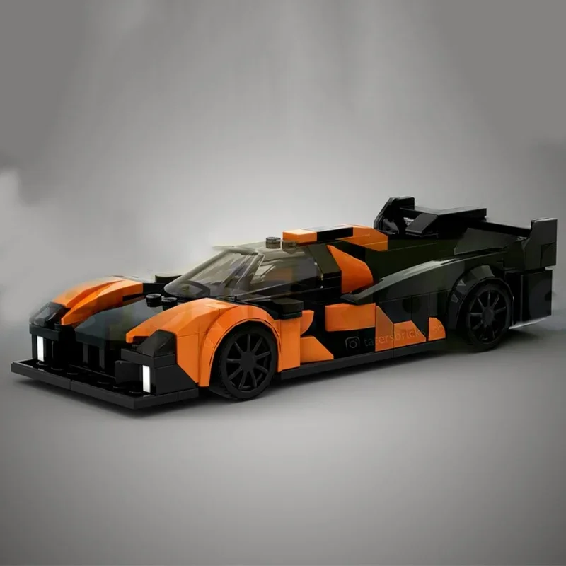 ตัวต่อ MOC McLarenesd LMDh ไฮเปอร์คาร์ 312 ชิ้น ชุดตัวต่อโมเดลเมือง ของเล่นตัวต่อสถาปัตยกรรม DIY ของขวัญคริสต์มาส ของขวัญวันเกิด เสริมสร้างความคิดสร้างสรรค์และการเรียนรู้
