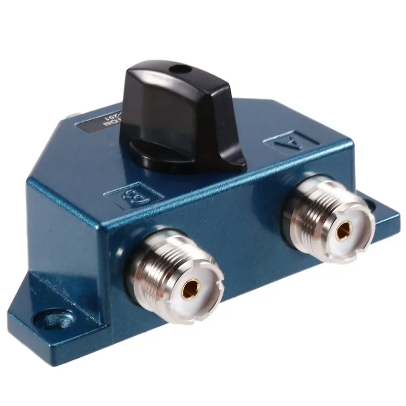 A59Z-UHF Female Connector Adapter Converter Manual 1.8-600Mhz Ham Radio Antenna Coaxial Switcher CA201 Aerial Coax Switch Mhz