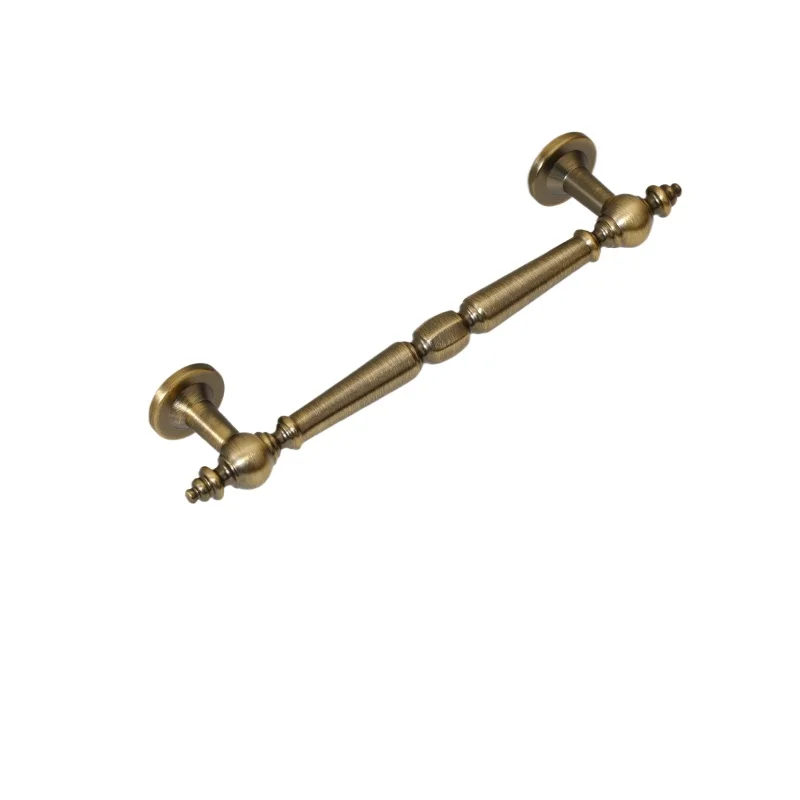 Guangluo American Style Antique Brass Wardrobe Pull Cabinet Storage Door Handle Bronze Kitchen Furniture Hardware Single-hole Dr