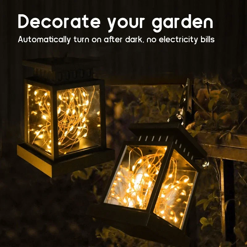 solar lights  lantern  solar yard decorations  Solar Christmas decoration waterproof  solar light garden  outdoor hanging decor