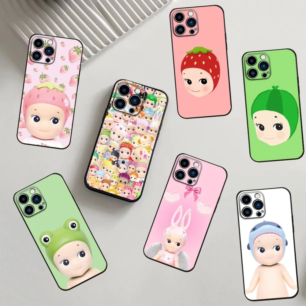 

S-Sonny A-Angel Phone Case For iPhone 16,15,14,13,12,11,Pro,X,XS,Max,XR,Plus,Mini Soft Silicone Black Shockproof TPU