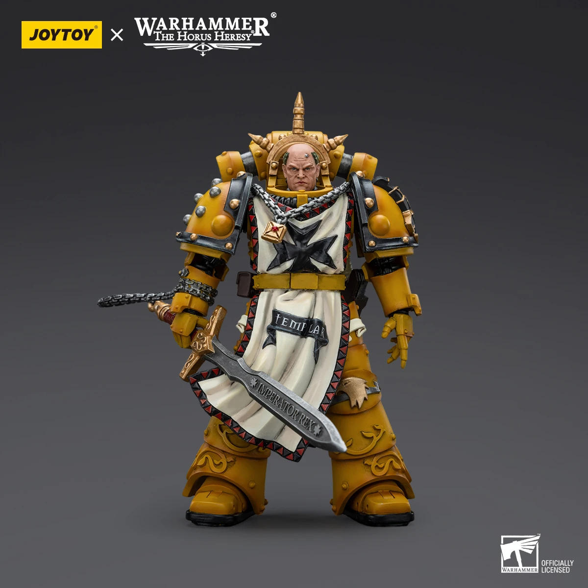 

JOYTOY Warhammer The Horus Heresy 1/18 Scale Sigismund First Captain of the lmperial Fists Action Figure Model Collection Toys