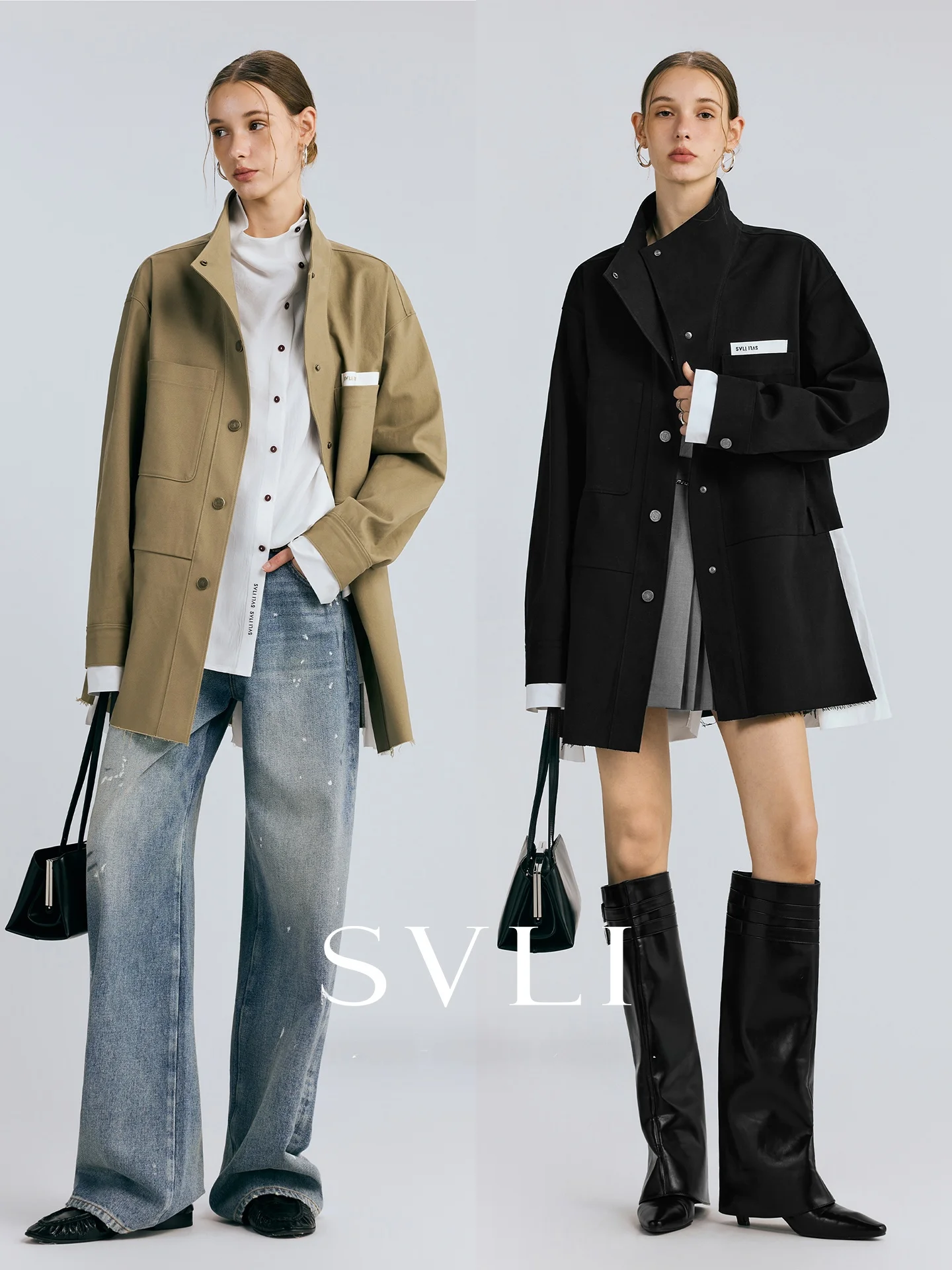 

Женская зимняя верхняя одежда SVLI: ретро-куртка с воротником-стойкой, в стиле пэчворк, из флокированного вельвета, в рабочем стиле