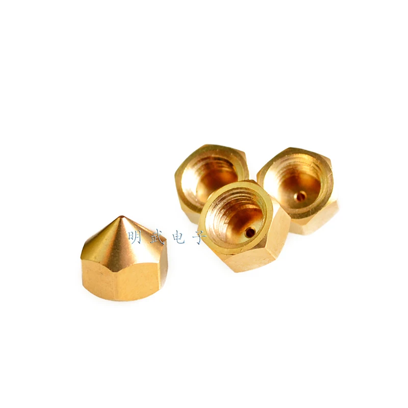 3D Printer Reprap Budaschnozzle1.1 Copper Nozzle 0.4mm Thread M10*1