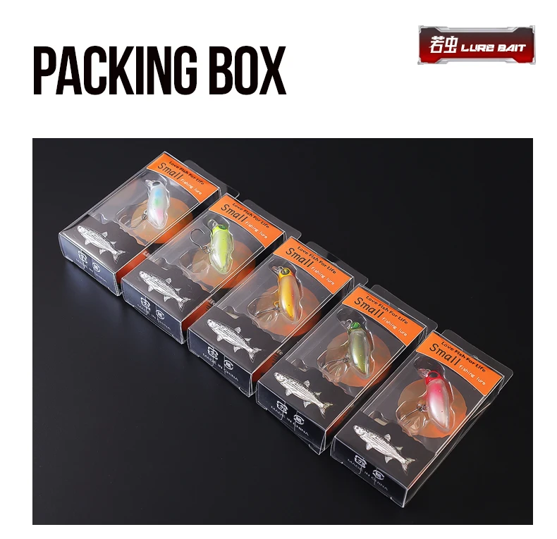 TAIYU Leuchtende Angelköder Micro Minnow Harte Köder 2,3 g Spinner Kunstköder Topwater Crankbait Tackle für Barschforelle – Detail 14