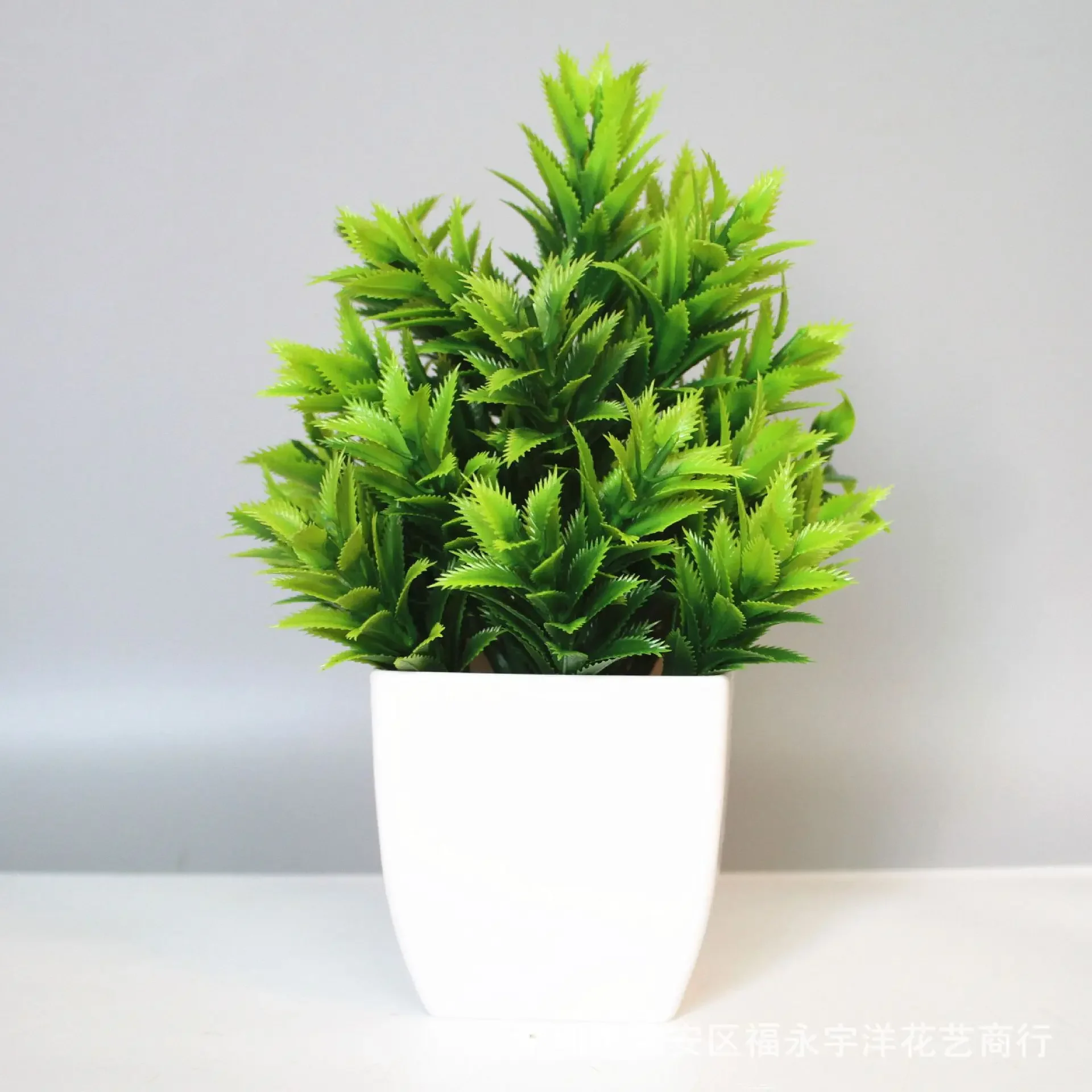 Großhandel mit künstlichen Bonsai, grünen gefälschten Pflanzen, Topfpflanzen für drinnen und draußen, Zuhause, Schlafzimmer, Gartendekoration, künstliche Pflanzen – Detail 20