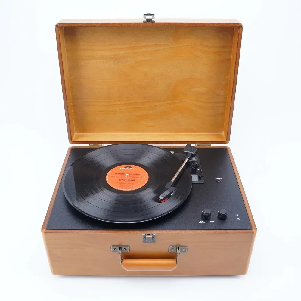 Automatic return Tonearm Function Belt-driven Suitcase Music vinyls Bluetooth Record Turntable Record Player Vinyl professional