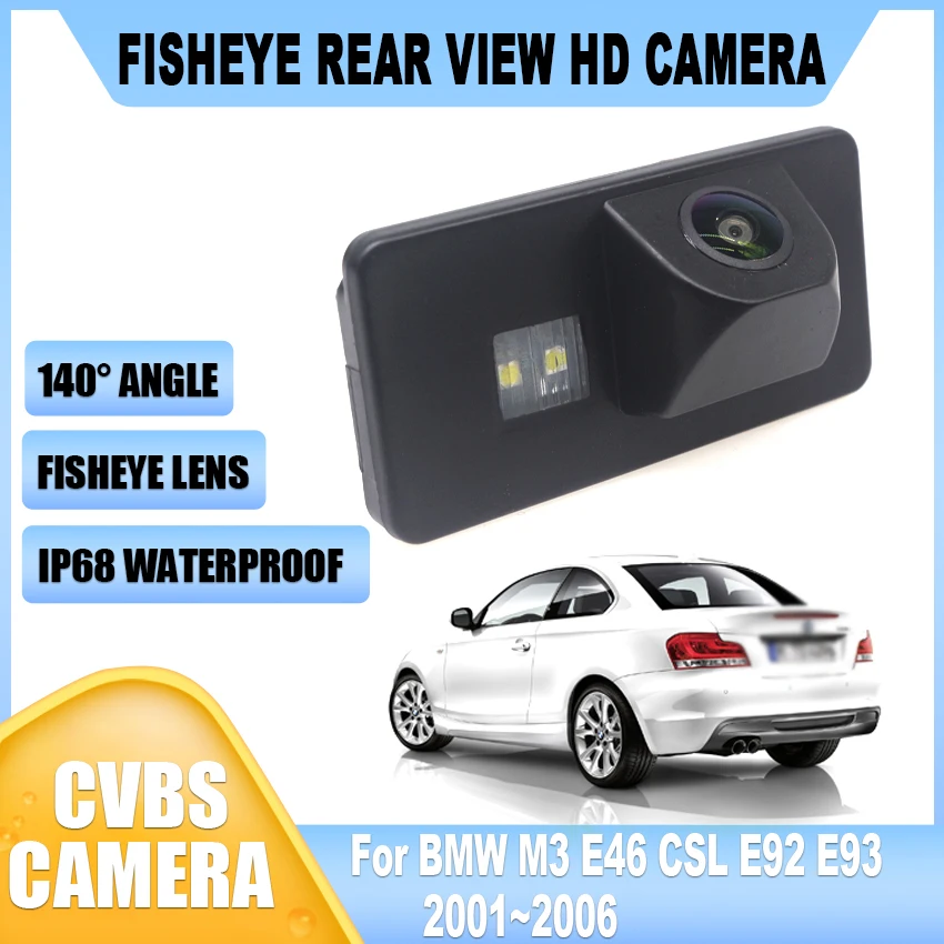 Car wireless Rear View Camera For BMW M3 E46 CSL E92 E93 2001 2002 2003 2004 2005 2006 CCD Full HD Car Reverse Parking Camera