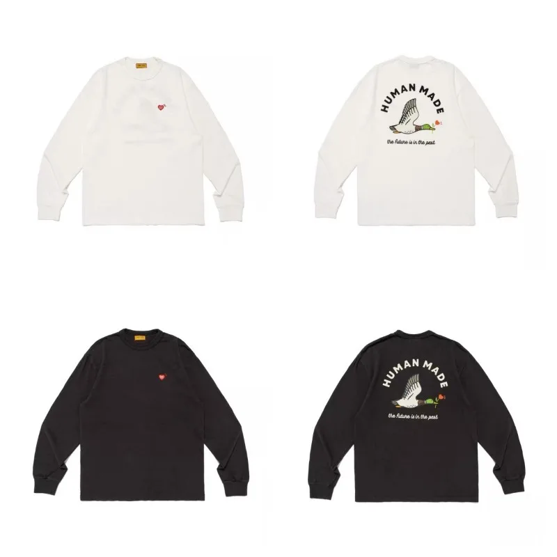 Human Made Japanese Fall Winter Heavyweight Slub Cotton Long Sleeve T-Shirt Base