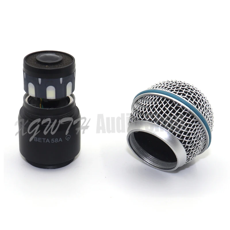 Vervanging Wireless Handheld Microfoon Grille Cartridge Capsule Hoofd Shure BETA58A Sm 58 PGX2 PG4 SLX2 SLX4 Frame Shell