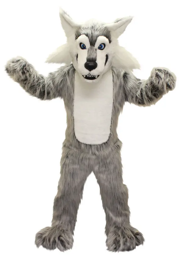 mascot Wolf mascot costume grey plush coyote wolf fancy dress custom fancy costume cosplay theme mascotte carnival costume 891