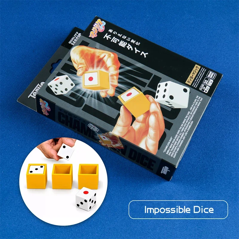 Tenyo 2027Dice Transpa Vision Chameleon Dice Coin Centric Magic Trick Illusion Close Up Stage Prop New Come with Instruction