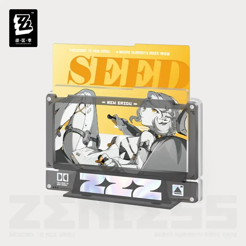 [Genuine] miHoYo Game Zenless Zone Zero Fixed Frame Acrylic insert Set Seed Orphie Trigger Anime Ornament Prop Cosplay Xmas Gift 3