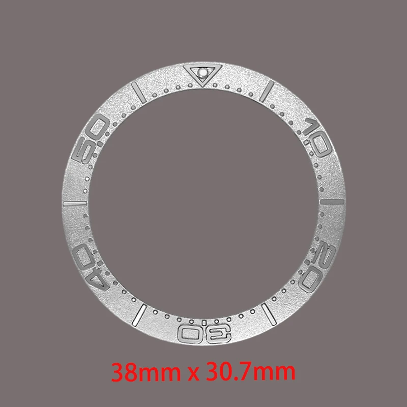 38×30.7mm Tilt Metal Watch Bezel Insert Ring Fits SKX007 SKX009 GMT SRPD Case NH35 NH36 Movement Men Watch Parts Refit