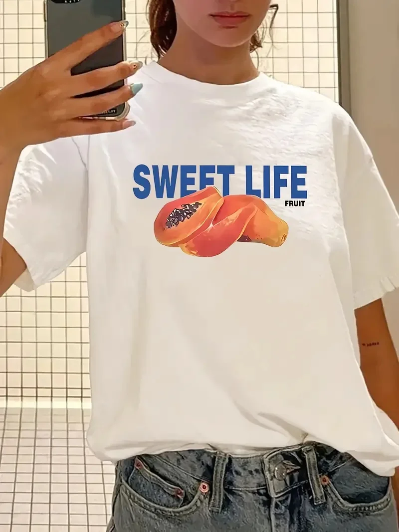 

Летняя модная футболка 2025 года, элегантная женская футболка с коротким рукавом, дизайнерский классический топ для мужчин и женщин