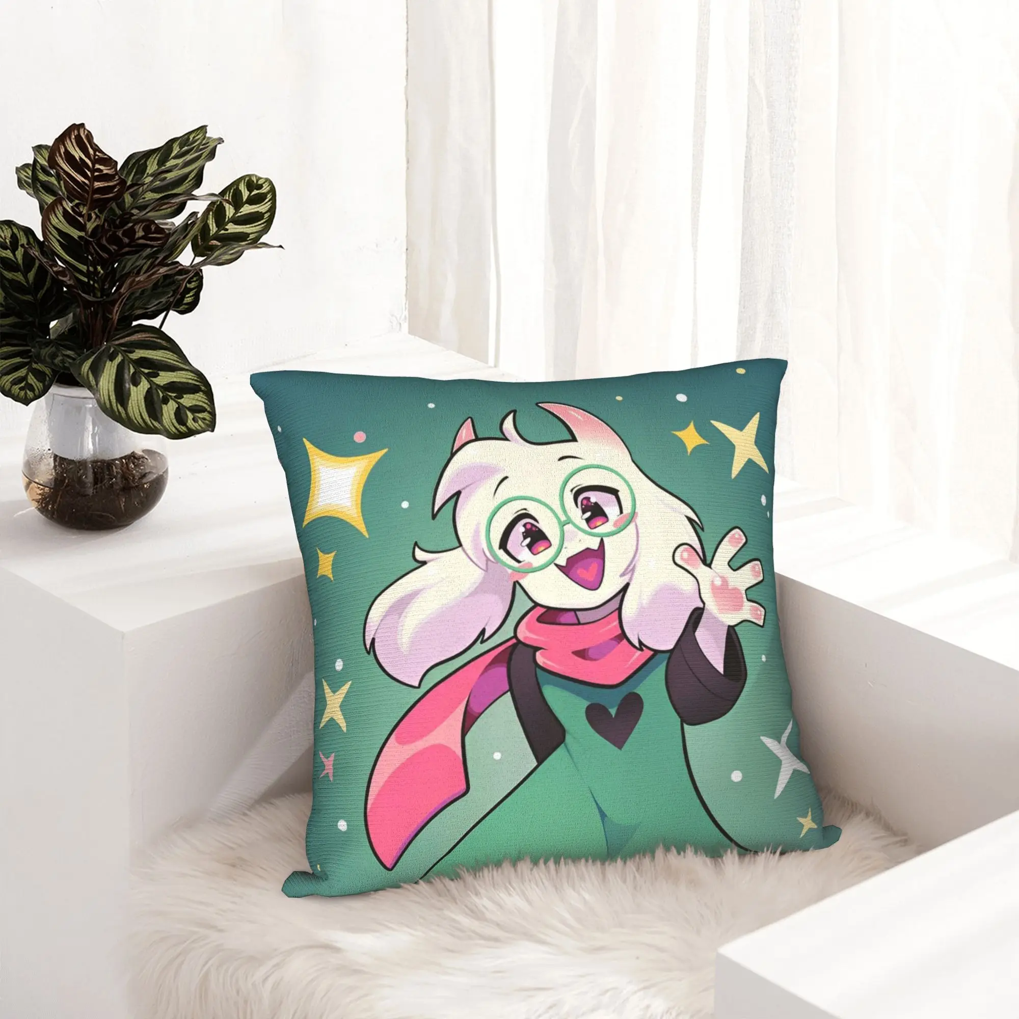 Deltarunes Game Pillowcase Double-sided Printing Cushion Cover Decorative  Throw Pillow Case Cover Sofa Square