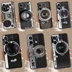 Retro Vintage Camera Case For Xiaomi Redmi Note 13 Pro 12 11 9 10 Pro 12S 11S 10S 9S Redmi 12 10C 12C 13C Cover