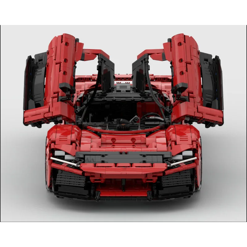 MOC-200968 New F80 Supercar Racing Car 1:8 Building Block Model5117Parts MOC Creative Boy Kids Birthday Building Blocks Toy Gift