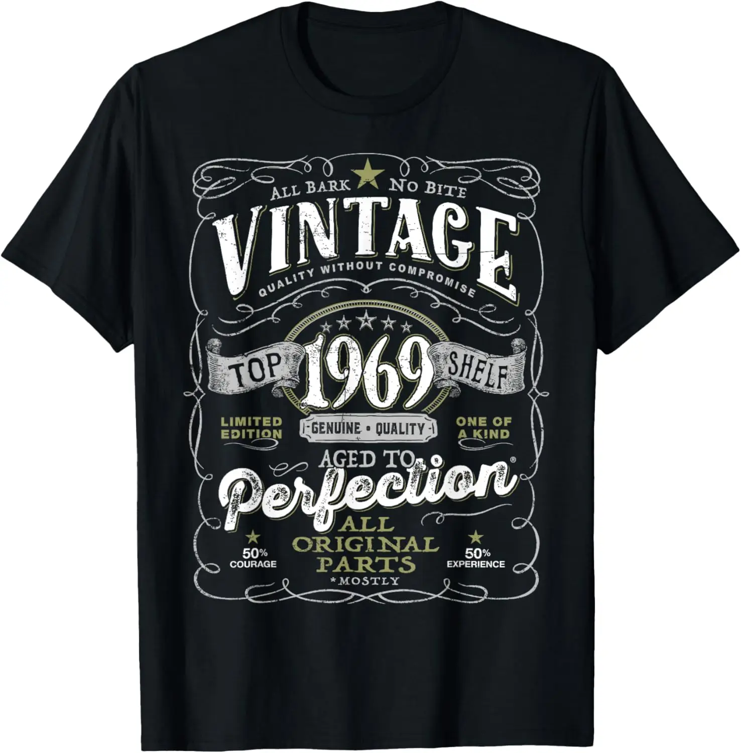 55th Birthday Top for Men, Vintage 1969 Aged to Perfection T-Shirt