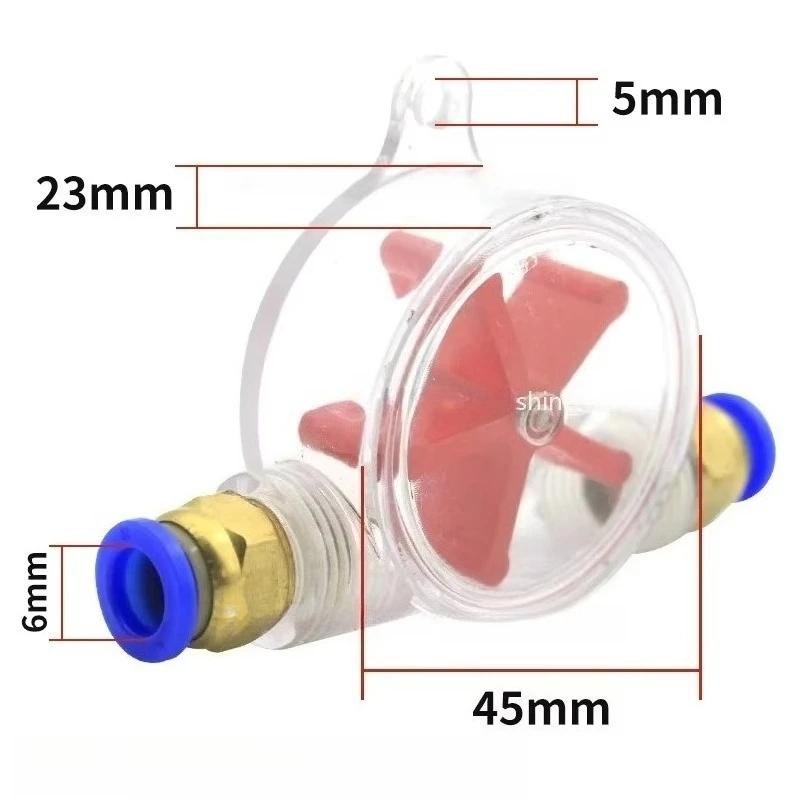 Suitable for Engraving Machine Water-Cooled Spindle Motor Observer, Water Flow Indicator, Anti-Boiling Pump Water Flow Observer
