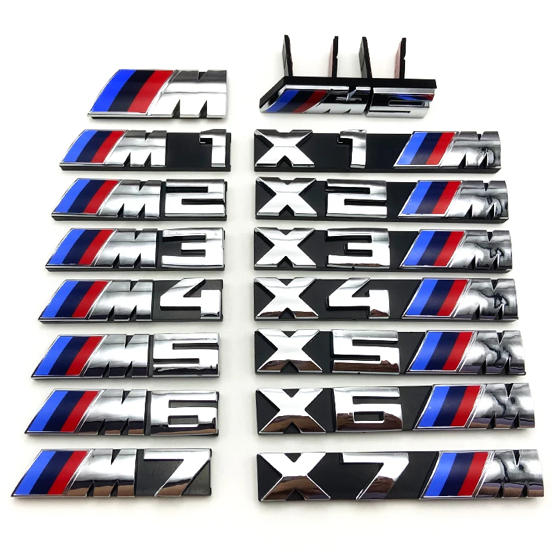 3D Car Front Grille Badge Emblem for BMW X1 X2 X3 X4 X5 X6 F48 G01 E84 E83 F39 F10 F30 G11 G07 G86 G80 E60 E46 Accessories Decor