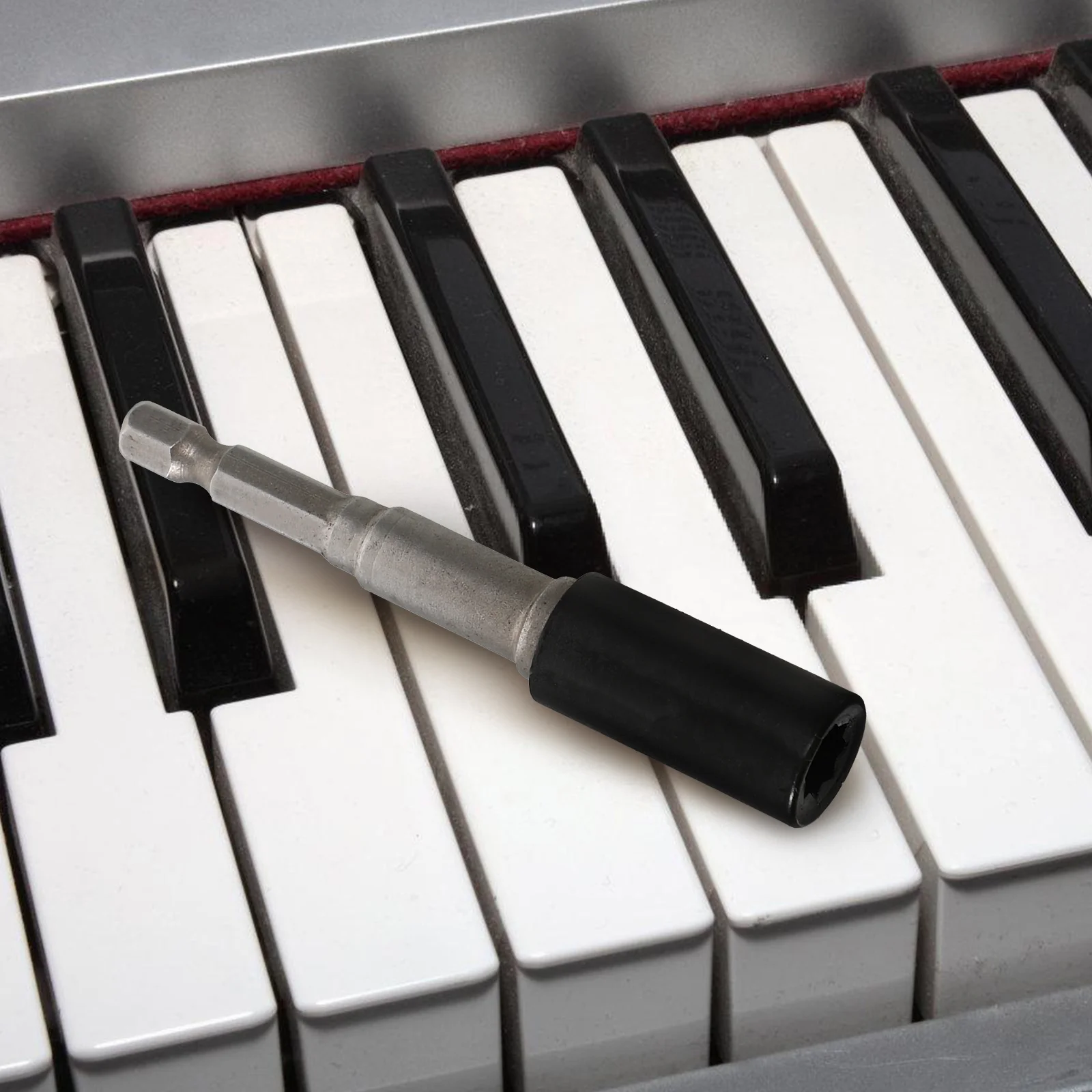 

1Set Piano Tuning Pin Removal Tool Power Tool Compatible Strong Plastic Manganese Steel Professional Piano Tuning Kit Flexible