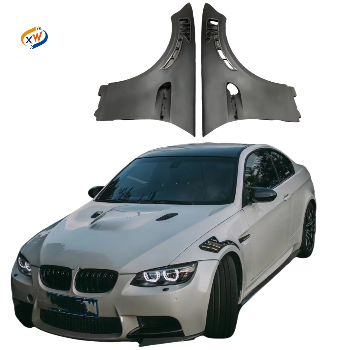 

For E92 E93 Modified External Aerodynamics Kit Dry Carbon Fiber Front Fender