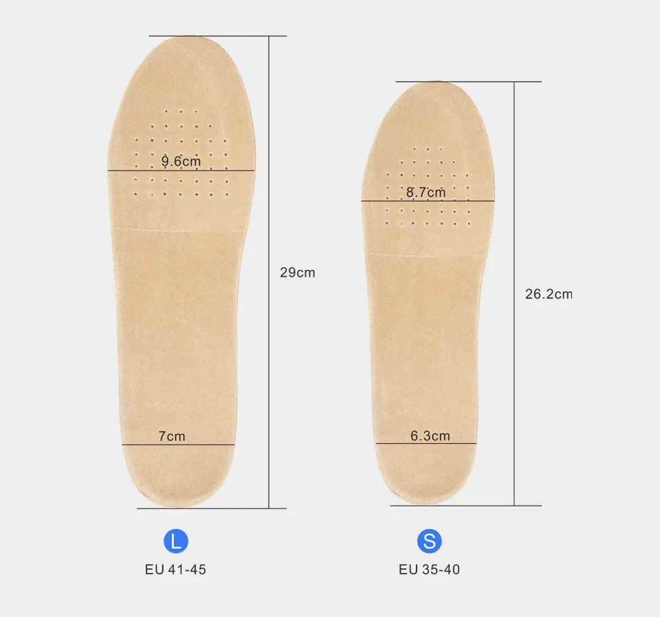 1 คู่ความสูงเพิ่มพื้นรองเท้าผู้ชายผู้หญิง Comfort Orthopedic รองเท้า Insoles ของแท้หนังลื่นรองเท้า Pads Arch สนับสนุนแทรก
