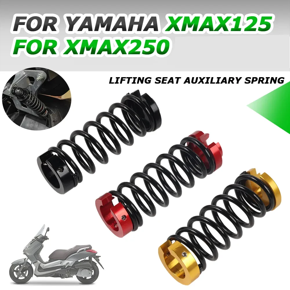 Pegas kursi angkat sepeda motor untuk Yamaha XMAX250 XMAX125 XMAX 250 X-MAX 125 Aksesori mendukung peredam kejut