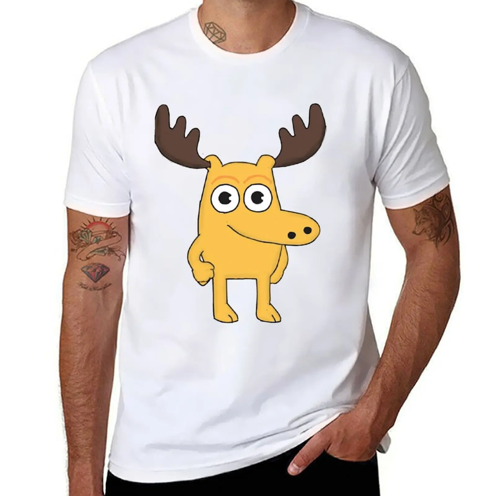 

Moose T-Shirt man t shirt cotton high quality anime t shirts oversize T-Shirt