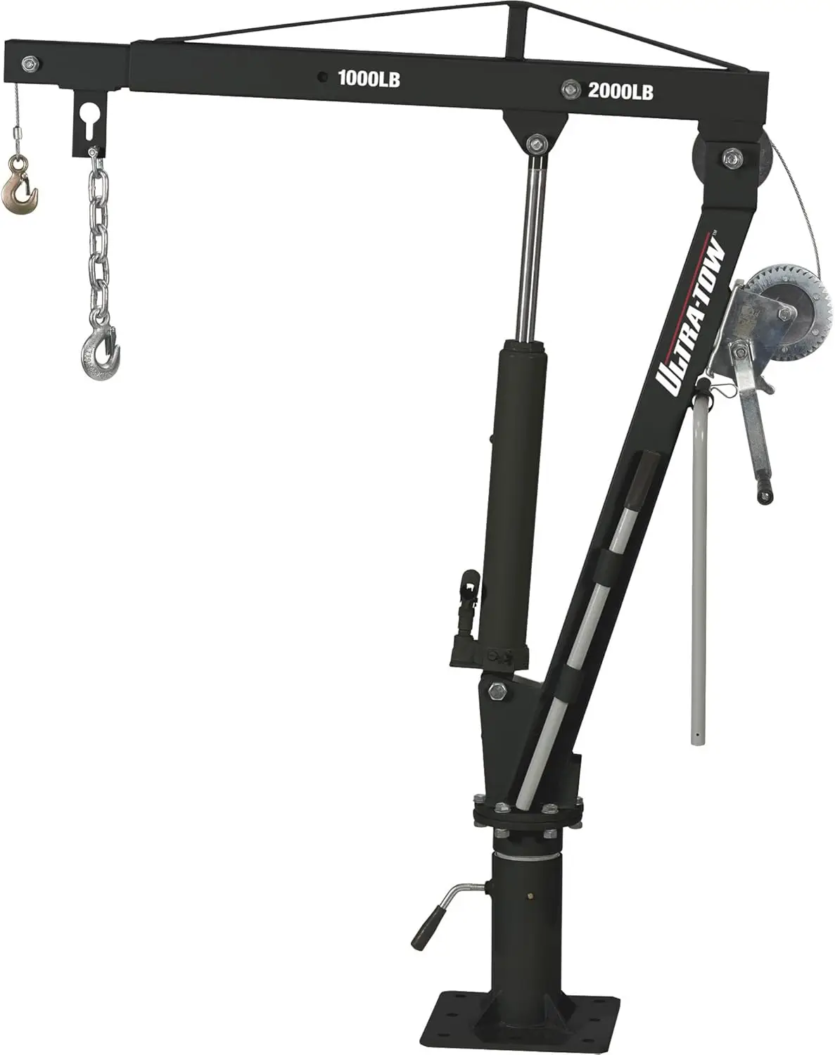 

Hydraulic Pickup Truck Crane with Hand Winch - 2000-Lb. Capacity