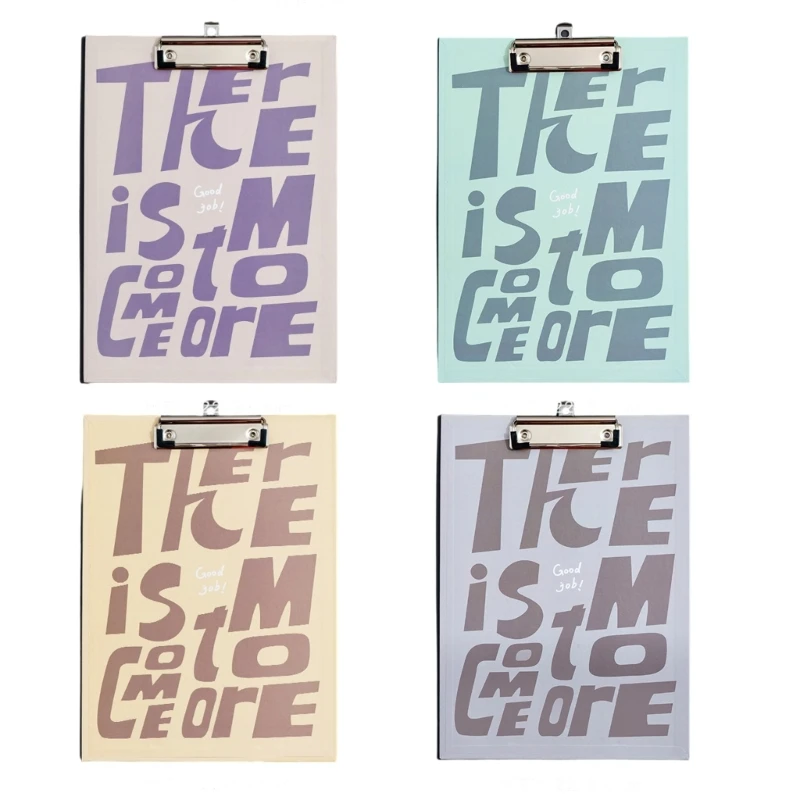 4 Pcs A 4 Size Clip Board Low Profiled Clip Hanging Clipboard Office Clipboards