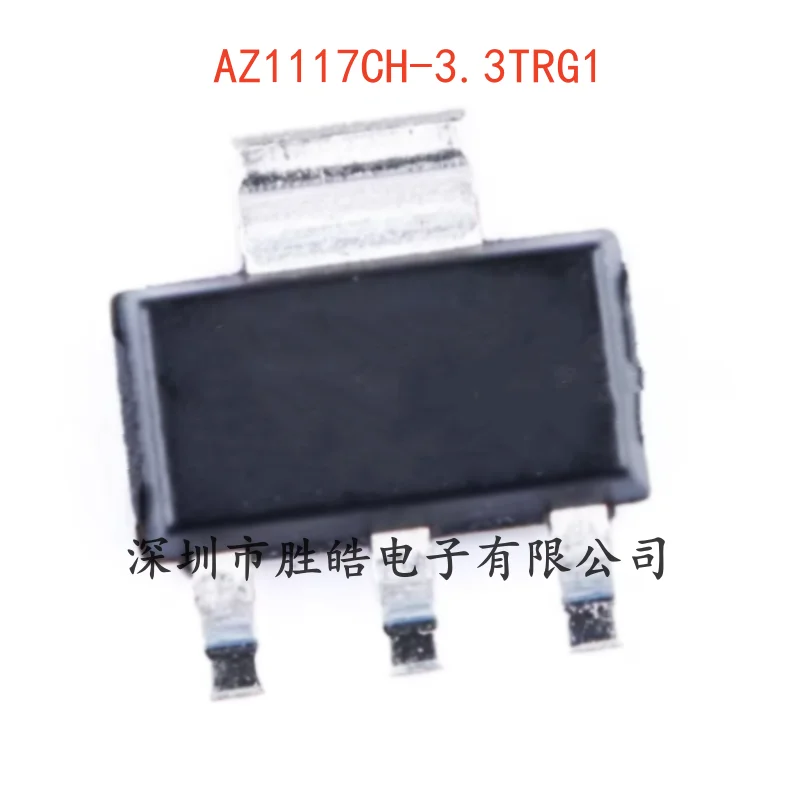 (10PCS)  NEW   AZ1117CH-3.3TRG1   Power Buck   Linear Regulator LDO Chip      SOT-223   AZ1117CH  Integrated Circuit