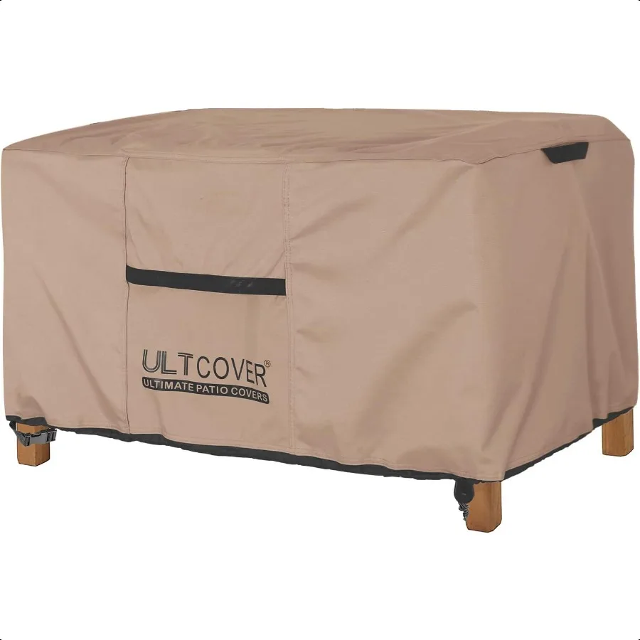 

ULTCOVER Patio Coffee Table Cover Waterproof Rectangular Outdoor Small Side Table Cover 42x24x18 inch