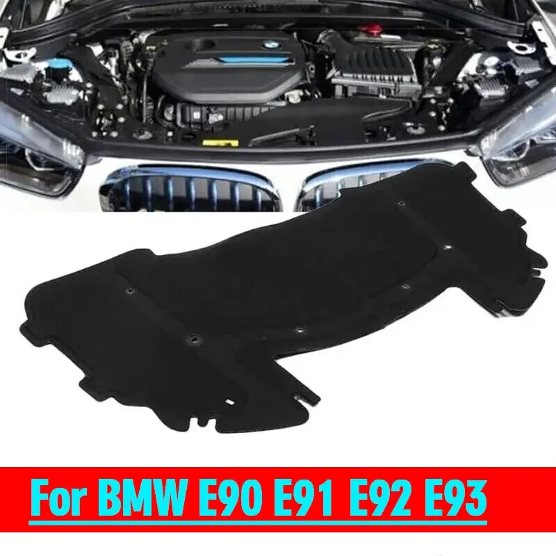 Car Hood Engine Sound Insulation Cotton Heat Pad Mat for BMW E90 E91 E92 E93