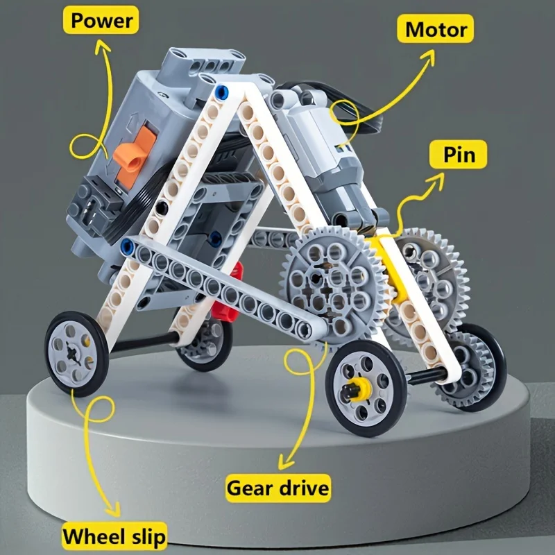 548pcs STEM Robotics Building Blocks Set, Technic Mechanical Gears Construction Kit, Educational Engineering MOC Bricks, Creativ