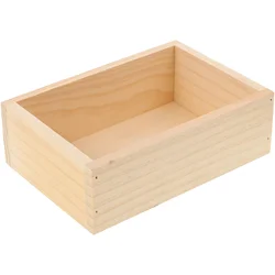 Storage Boxes Rectangular Flowerpot Rectangle Wooden Succulent Plant Pots Bamboo