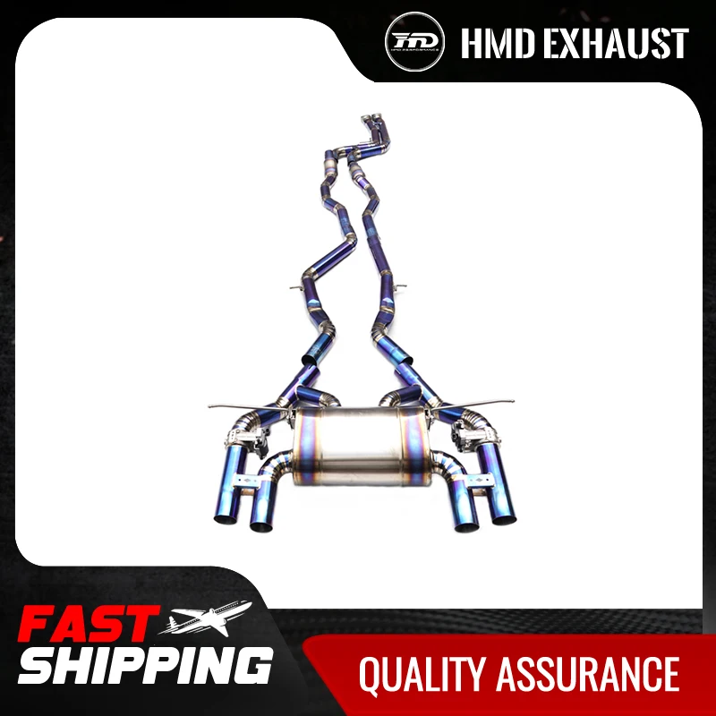 

HMD Titanium Exhaust System Performance Catback for BMW M3 M4 F80 F82 Muffler With Valve