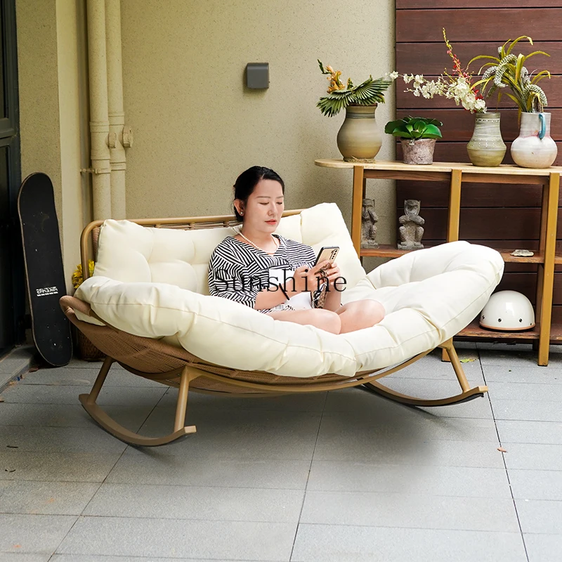 

Balcony Living Room Leisure Sofa Sleeping Outdoor Patio Rocking Chair