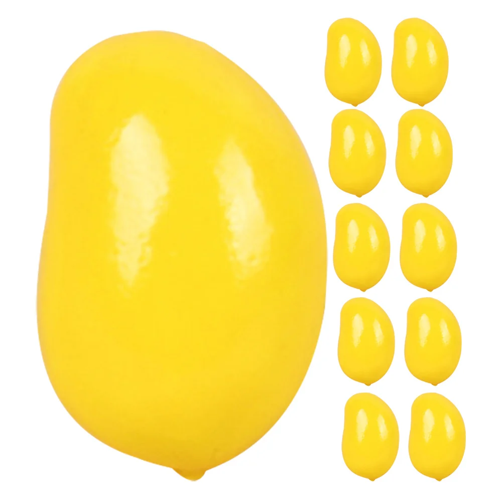 32pcs Mini Mango Mini Artificial Mangos For Decor Photo Prop Desktop Decor Fake Miniature Fruits Simulation Models