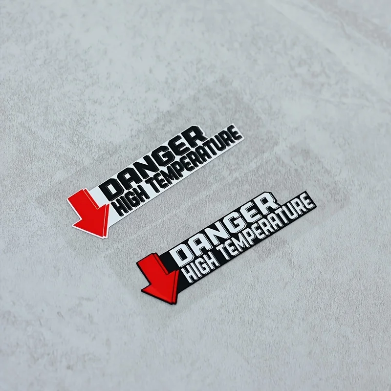 

2PCS/SET "Safety - Focused High Temp Danger Stickers, Suitable for Equipment, Notebooks, Bicycles & Safety Decor"